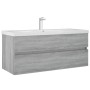 Sonoma gray engineered wood washbasin cabinet 100x38.5x45cm by vidaXL, Bathroom furniture - Ref: Foro24-815658, Price: 56,82 ...