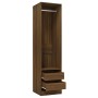 Kleiderschrank aus braunem Eichenholz mit Schubladen 50x50x200 cm von vidaXL, Kleiderschränke - Ref: Foro24-815350, Preis: 17...
