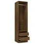 Kleiderschrank aus braunem Eichenholz mit Schubladen 50x50x200 cm von vidaXL, Kleiderschränke - Ref: Foro24-815350, Preis: 16...
