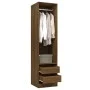 Kleiderschrank aus braunem Eichenholz mit Schubladen 50x50x200 cm von vidaXL, Kleiderschränke - Ref: Foro24-815350, Preis: 16...