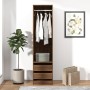 Kleiderschrank aus braunem Eichenholz mit Schubladen 50x50x200 cm von vidaXL, Kleiderschränke - Ref: Foro24-815350, Preis: 17...