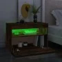 TV cabinet with LED lights smoked oak color 60x35x40 cm by vidaXL, TV Furniture - Ref: Foro24-815678, Price: 46,59 €, Discoun...