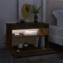 TV cabinet with LED lights smoked oak color 60x35x40 cm by vidaXL, TV Furniture - Ref: Foro24-815678, Price: 46,59 €, Discoun...