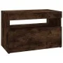TV cabinet with LED lights smoked oak color 60x35x40 cm by vidaXL, TV Furniture - Ref: Foro24-815678, Price: 46,59 €, Discoun...