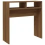 Mesa consola madera contrachapada roble marrón 78x30x80 cm de vidaXL, Mesas auxiliares - Ref: Foro24-815938, Precio: 35,84 €,...