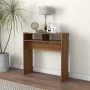 Mesa consola madera contrachapada roble marrón 78x30x80 cm de vidaXL, Mesas auxiliares - Ref: Foro24-815938, Precio: 35,84 €,...