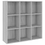 Estantería gris Sonoma 98x29x97,5 cm de vidaXL, Librerías y estanterías - Ref: Foro24-815451, Precio: 78,89 €, Descuento: %