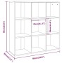 Regal in Sonoma-Grau, 98 x 29 x 97,5 cm von vidaXL, Bücherregale und Regale - Ref: Foro24-815451, Preis: 80,68 €, Rabatt: %