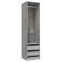 Sonoma grauer Sperrholzschrank mit Schubladen 50x50x200 cm von vidaXL, Kleiderschränke - Ref: Foro24-815349, Preis: 157,30 €,...