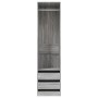 Sonoma grauer Sperrholzschrank mit Schubladen 50x50x200 cm von vidaXL, Kleiderschränke - Ref: Foro24-815349, Preis: 163,74 €,...