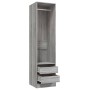 Sonoma grauer Sperrholzschrank mit Schubladen 50x50x200 cm von vidaXL, Kleiderschränke - Ref: Foro24-815349, Preis: 163,74 €,...