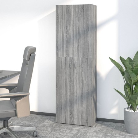 Grauer Büroschrank aus Sonoma-Sperrholz, 60 x 32 x 190 cm von vidaXL, Aktenschränke - Ref: Foro24-815280, Preis: 107,62 €, Ra...
