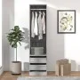 Sonoma grauer Sperrholzschrank mit Schubladen 50x50x200 cm von vidaXL, Kleiderschränke - Ref: Foro24-815349, Preis: 157,30 €,...