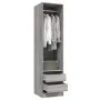 Sonoma grauer Sperrholzschrank mit Schubladen 50x50x200 cm von vidaXL, Kleiderschränke - Ref: Foro24-815349, Preis: 157,30 €,...