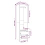 Sonoma grauer Sperrholzschrank mit Schubladen 50x50x200 cm von vidaXL, Kleiderschränke - Ref: Foro24-815349, Preis: 163,74 €,...