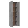 Armario de oficina madera contrachapada sonoma gris 60x32x190cm de vidaXL, Armarios archivadores - Ref: Foro24-815280, Precio...