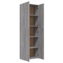 Grauer Büroschrank aus Sonoma-Sperrholz, 60 x 32 x 190 cm von vidaXL, Aktenschränke - Ref: Foro24-815280, Preis: 107,62 €, Ra...