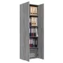 Armario de oficina madera contrachapada sonoma gris 60x32x190cm de vidaXL, Armarios archivadores - Ref: Foro24-815280, Precio...