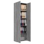 Grauer Büroschrank aus Sonoma-Sperrholz, 60 x 32 x 190 cm von vidaXL, Aktenschränke - Ref: Foro24-815280, Preis: 107,62 €, Ra...