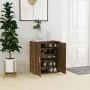 Schuhschrank aus geräucherter Eichen-Sperrholz 60x35x70 cm. von vidaXL, Schuhregale und Schuhorganisatoren - Ref: Foro24-8160...