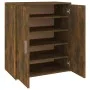 Schuhschrank aus geräucherter Eichen-Sperrholz 60x35x70 cm. von vidaXL, Schuhregale und Schuhorganisatoren - Ref: Foro24-8160...