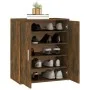 Schuhschrank aus geräucherter Eichen-Sperrholz 60x35x70 cm. von vidaXL, Schuhregale und Schuhorganisatoren - Ref: Foro24-8160...