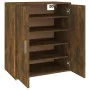 Schuhschrank aus geräucherter Eichen-Sperrholz 60x35x70 cm. von vidaXL, Schuhregale und Schuhorganisatoren - Ref: Foro24-8160...