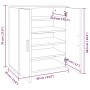 Schuhschrank aus geräucherter Eichen-Sperrholz 60x35x70 cm. von vidaXL, Schuhregale und Schuhorganisatoren - Ref: Foro24-8160...