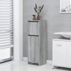 Armario de baño madera contrachapada gris Sonoma 30x30x95 cm de vidaXL, Muebles de baño - Ref: Foro24-815553, Precio: 50,40 €...