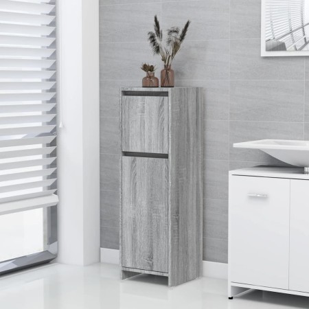 Sonoma grau Sperrholz Badezimmerschrank 30x30x95 cm von vidaXL, Badezimmermöbel - Ref: Foro24-815553, Preis: 50,40 €, Rabatt: %