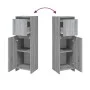 Gray Sonoma plywood bathroom cabinet 30x30x95 cm by vidaXL, Bathroom furniture - Ref: Foro24-815553, Price: 52,95 €, Discount: %