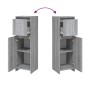 Sonoma grau Sperrholz Badezimmerschrank 30x30x95 cm von vidaXL, Badezimmermöbel - Ref: Foro24-815553, Preis: 50,40 €, Rabatt: %