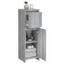 Sonoma grau Sperrholz Badezimmerschrank 30x30x95 cm von vidaXL, Badezimmermöbel - Ref: Foro24-815553, Preis: 52,95 €, Rabatt: %