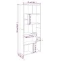 Sonoma-graues Sperrholzregal 67x24x161 cm von vidaXL, Bücherregale und Regale - Ref: Foro24-815502, Preis: 74,56 €, Rabatt: %
