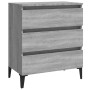 Sonoma graues Sperrholz-Sideboard 60x35x69 cm von vidaXL, Sideboards - Ref: Foro24-815808, Preis: 70,34 €, Rabatt: %