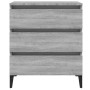 Sonoma graues Sperrholz-Sideboard 60x35x69 cm von vidaXL, Sideboards - Ref: Foro24-815808, Preis: 70,34 €, Rabatt: %