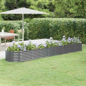 Jardinera arriate acero galvanizado antracita 368x80x36 cm Jardinera arriate acero galvanizado antracita 368x80x36 cm