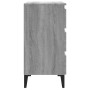 Sonoma graues Sperrholz-Sideboard 60x35x69 cm von vidaXL, Sideboards - Ref: Foro24-815808, Preis: 70,34 €, Rabatt: %