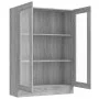 Sonoma gray plywood display case 82.5x30.5x115 cm by vidaXL, Bookcases and shelves - Ref: Foro24-815619, Price: 95,17 €, Disc...