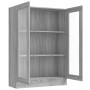 Vitrine aus grauem Sonoma-Sperrholz, 82,5 x 30,5 x 115 cm von vidaXL, Bücherregale und Regale - Ref: Foro24-815619, Preis: 94...