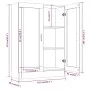Vitrine aus grauem Sonoma-Sperrholz, 82,5 x 30,5 x 115 cm von vidaXL, Bücherregale und Regale - Ref: Foro24-815619, Preis: 97...