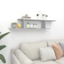 TV-Wandregal aus grauem Sonoma-Holz, 125 x 18 x 23 cm von vidaXL, Regale und Regale - Ref: Foro24-815877, Preis: 24,12 €, Rab...