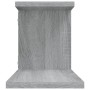 Sonoma gray wood TV wall shelf 125x18x23 cm by vidaXL, Shelves and shelves - Ref: Foro24-815877, Price: 24,12 €, Discount: %