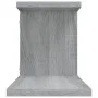 Sonoma gray wood TV wall shelf 125x18x23 cm by vidaXL, Shelves and shelves - Ref: Foro24-815877, Price: 23,78 €, Discount: %