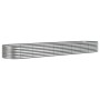 Jardinera arriate acero galvanizado plata 368x80x36 cm