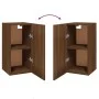 TV furniture 2 units oak wood brown 30.5x30x60 cm by vidaXL, TV Furniture - Ref: Foro24-815746, Price: 41,42 €, Discount: %