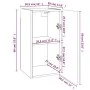 TV-Schrank aus geräuchertem Eichensperrholz, 30,5 x 30 x 60 cm von vidaXL, TV-Möbel - Ref: Foro24-815741, Preis: 32,26 €, Rab...