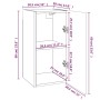 TV-Schrank aus geräuchertem Eichensperrholz, 30,5 x 30 x 60 cm von vidaXL, TV-Möbel - Ref: Foro24-815741, Preis: 32,68 €, Rab...