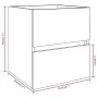Smoked oak engineered wood washbasin cabinet 41x38.5x45 cm by vidaXL, Bathroom furniture - Ref: Foro24-815645, Price: 37,82 €...
