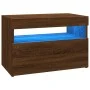 TV-Schrank mit LED-Leuchten, Farbe Eiche geräuchert, 60 x 35 x 40 cm von vidaXL, TV-Möbel - Ref: Foro24-815682, Preis: 43,78 ...